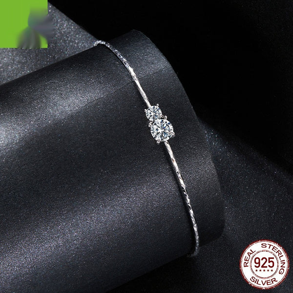 Bracciale Starlight Shining argento s925 e diamante moissanite 1 carato consegna 2 giorni