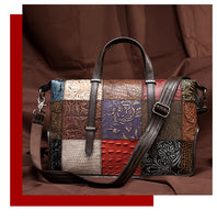 Borsa da donna in pelle di vacchetta modello Gea