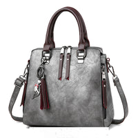 Borsa a mano e tracolla vintage serie linear da donna in similpelle Modello Cristina serie economica