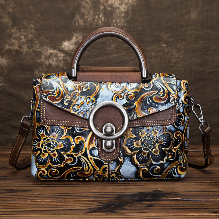 Borsa da donna in stile retrò in pelle modello Feme piccolo gioiello