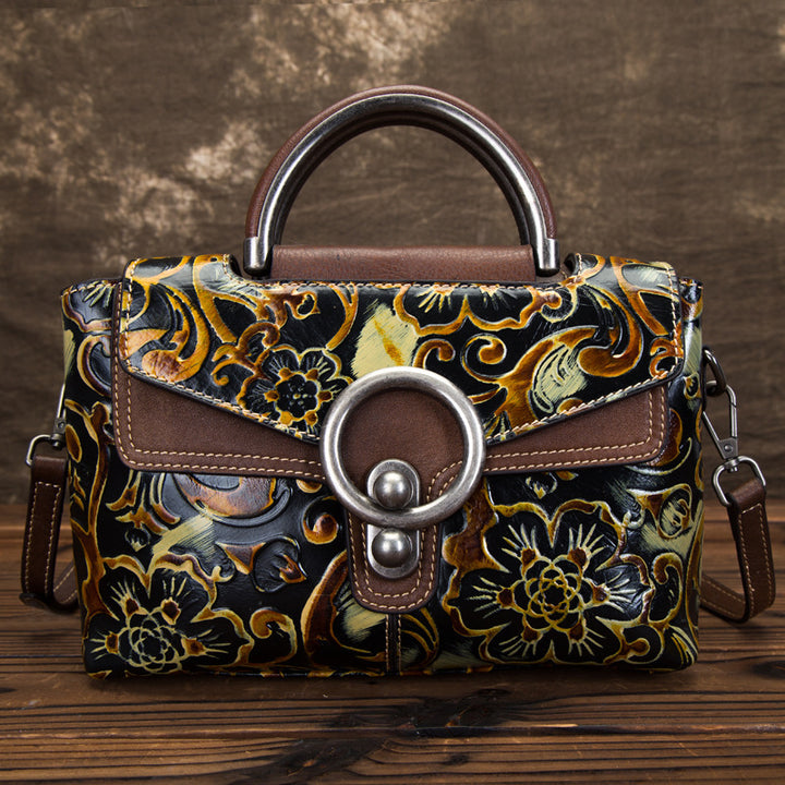 Borsa da donna in stile retrò in pelle modello Feme piccolo gioiello