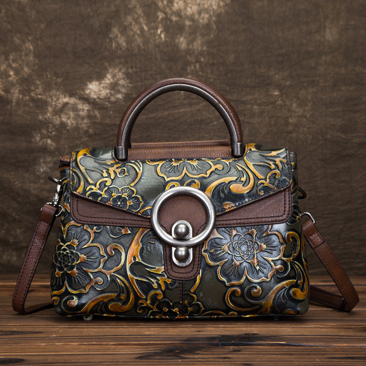 Borsa da donna in stile retrò in pelle modello Feme piccolo gioiello