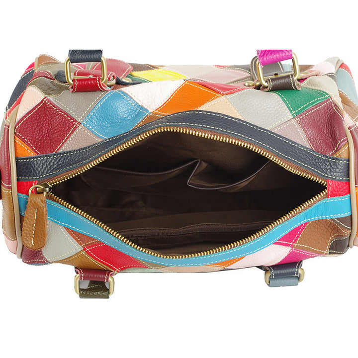 Borse da donna in pelle di vacchetta alla moda MULTICOLOR