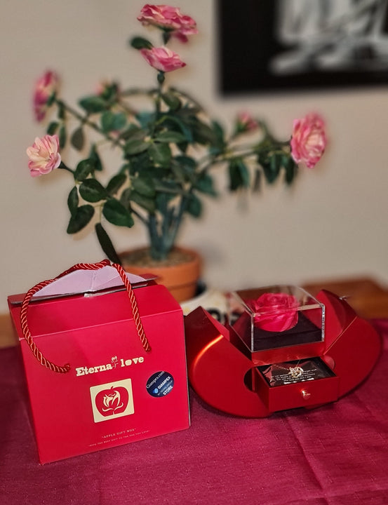 Mahena™ - Coffret exclusif pomme rouge avec collier LIVRAISON 12/15 JOURS