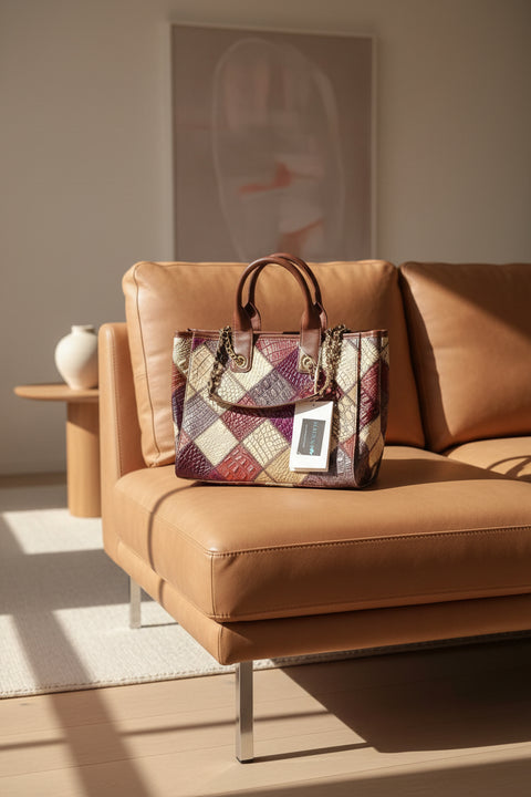 Borsa in vera pelle, leggera, di lusso, di alta qualità modello althea Fantastica Offerta