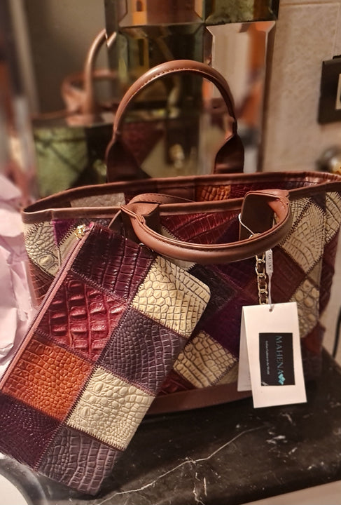 Borsa in vera pelle, leggera, di lusso, di alta qualità modello althea Fantastica Offerta