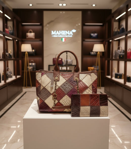 Borsa in vera pelle, leggera, di lusso, di alta qualità modello althea Fantastica Offerta