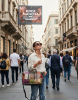 Borsa da donna in pelle di vacchetta modello Gea