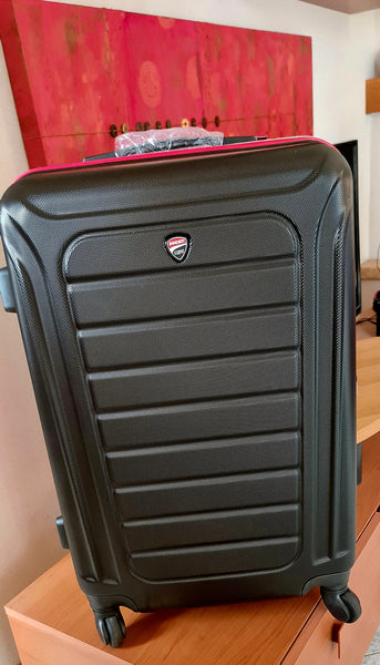 TROLLEY VALIGIA DUCATI CORSE PRODOTTO UFFICIALE NERO MISURA MEDIA 64X24X40