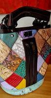 Zaino in pelle da donna in stile etnico modello Igea BELLISSIMO CM.27x32x15