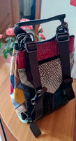 Zaino in pelle da donna in stile etnico modello Igea BELLISSIMO CM.27x32x15