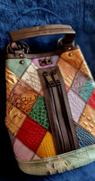 Zaino in pelle da donna in stile etnico modello Igea BELLISSIMO CM.27x32x15