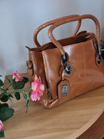 Borse da donna di lusso cerata vintage ECOPELLE MODELLO ELISEA