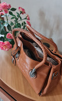 Borse da donna di lusso cerata vintage ECOPELLE MODELLO ELISEA