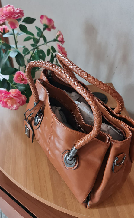 Borse da donna di lusso cerata vintage ECOPELLE MODELLO ELISEA