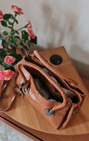 Borse da donna di lusso cerata vintage ECOPELLE MODELLO ELISEA