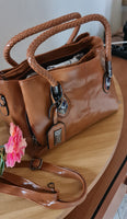 Borse da donna di lusso cerata vintage ECOPELLE MODELLO ELISEA