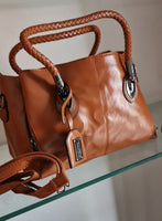 Borse da donna di lusso cerata vintage ECOPELLE MODELLO ELISEA
