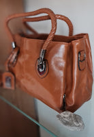 Borse da donna di lusso cerata vintage ECOPELLE MODELLO ELISEA