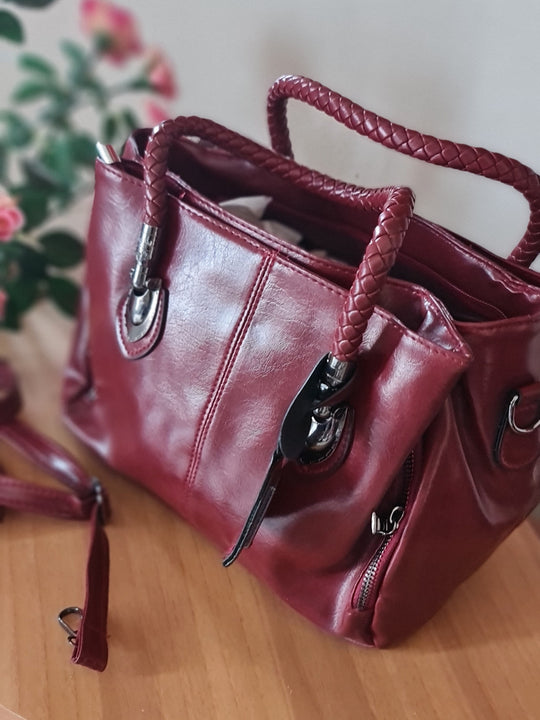Borse da donna di lusso cerata vintage ECOPELLE MODELLO ELISEA