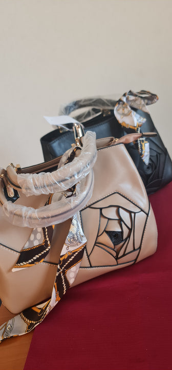 Borsa Donna a mano o tracolla vari colori modello Eliana serie economica COLORE NERO E KAKHI PRONTA CONSEGNA
