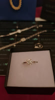 Anello regolabile in argento S925 con moissanite 2 carati con certificato Gra moissanite diamante