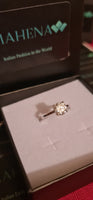 Anello regolabile in argento S925 con moissanite 2 carati con certificato Gra moissanite diamante