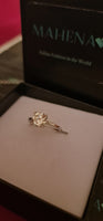 Anello regolabile in argento S925 con moissanite 2 carati con certificato Gra moissanite diamante