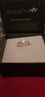Anello regolabile in argento S925 con moissanite 2 carati con certificato Gra moissanite diamante
