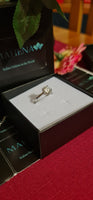 Anello regolabile in argento S925 con moissanite 2 carati con certificato Gra moissanite diamante