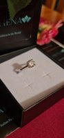 Anello regolabile in argento S925 con moissanite 2 carati con certificato Gra moissanite diamante