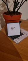 Anello regolabile in argento S925 con moissanite 2 carati con certificato Gra moissanite diamante