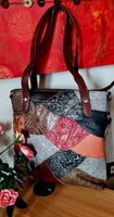 Borsa da donna in pelle con cuciture alla moda, borsa monospalla verticale modello Vesta