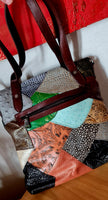 Borsa da donna in pelle con cuciture alla moda, borsa monospalla verticale modello Vesta