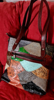 Borsa da donna in pelle con cuciture alla moda, borsa monospalla verticale modello Vesta