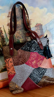 Borsa da donna in pelle con cuciture alla moda, borsa monospalla verticale modello Vesta
