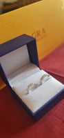 Orecchini da donna in argento sterling con diamante singolo e moissanite 3KARATI 4 MM