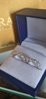 Orecchini da donna in argento sterling con diamante singolo e moissanite 3KARATI 4 MM