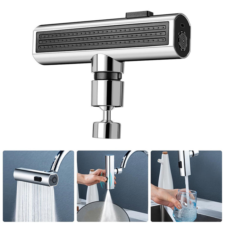 Rubinetto da cucina Cascata Uscita Anti-Schizzi Universale Rotante Gorgogliatore Multifunzionale