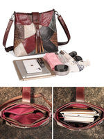 Borsa a tracolla in pelle con frange modello Meti Offerta Lancio