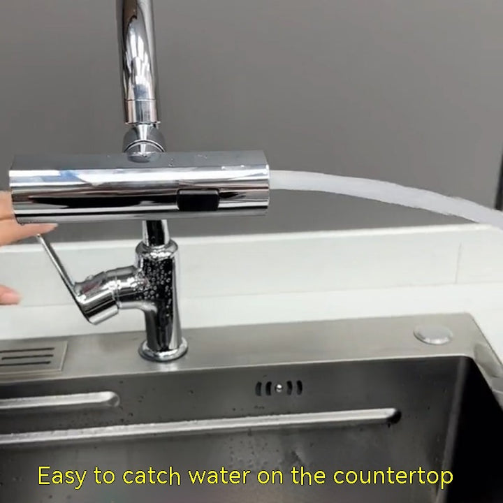 Rubinetto da cucina Cascata Uscita Anti-Schizzi Universale Rotante Gorgogliatore Multifunzionale