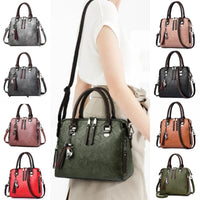 Borsa a mano e tracolla vintage serie linear da donna in similpelle Modello Cristina serie economica