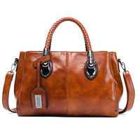 Borse da donna di lusso cerata vintage ECOPELLE MODELLO ELISEA