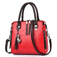 Borsa a mano e tracolla vintage serie linear da donna in similpelle Modello Cristina serie economica