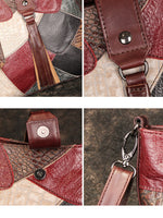 Borsa a tracolla in pelle con frange modello Meti Offerta Lancio