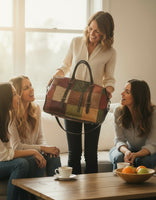 Borsa da donna in pelle di vacchetta modello Gea