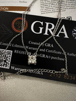 Collana in moissanite in argento sterling S925 modello 2 carati FANTASTICA consegna immediata