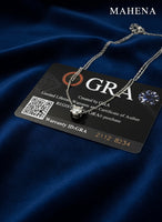 Sterling Silver Moissanite Necklace S925