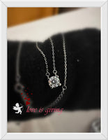 Collana in moissanite in argento sterling S925 modello 2 carati FANTASTICA consegna immediata