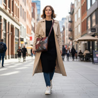 Borsa a tracolla in pelle con frange modello Meti Offerta Lancio